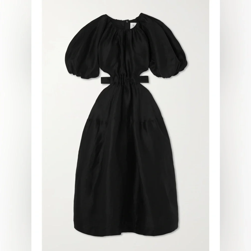 AJE Mimosa Cut Out Linen Dress - Picture 3 of 3